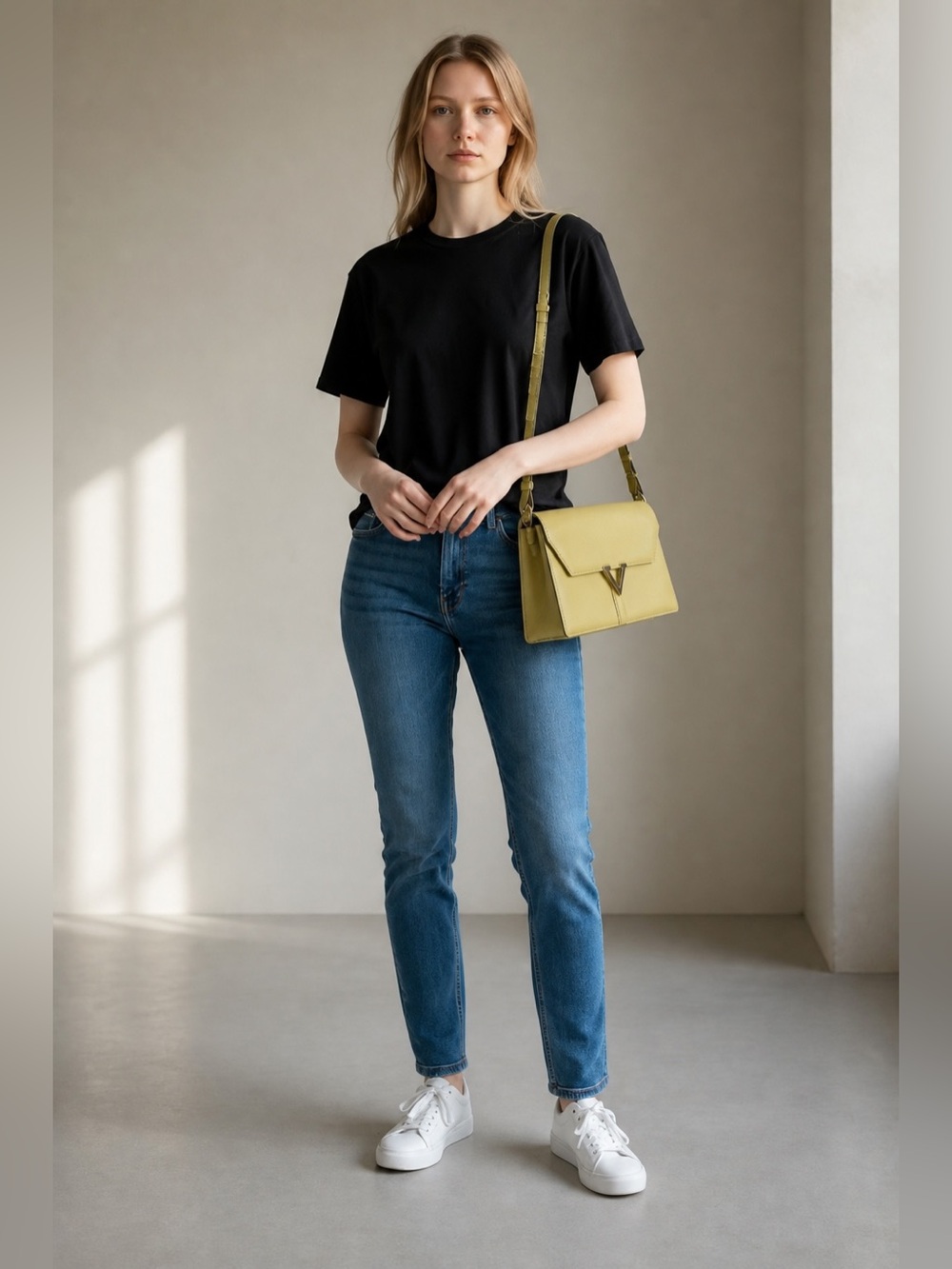 Valentino Garavani Mustard Shoulder Bag